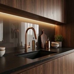 Bateria kuchenna Rea Ontario Miedź Szczotkowana