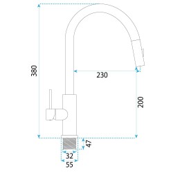 Bateria kuchenna Rea Ontario Złota Szczotkowana