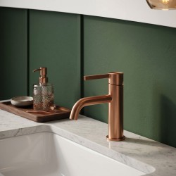 Bateria umywalkowa Rea Foster Miedź Szczotkowana Niska