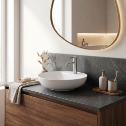 Bateria umywalkowa Rea Rivo Nikiel Szczotkowany