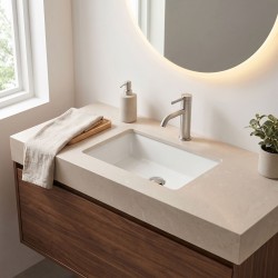 Bateria umywalkowa Rea Rivo Nikiel Szczotkowany