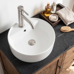 Bateria umywalkowa Rea Rivo Nikiel Szczotkowany