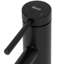 Bateria umywalkowa Rea Foss czarna niska