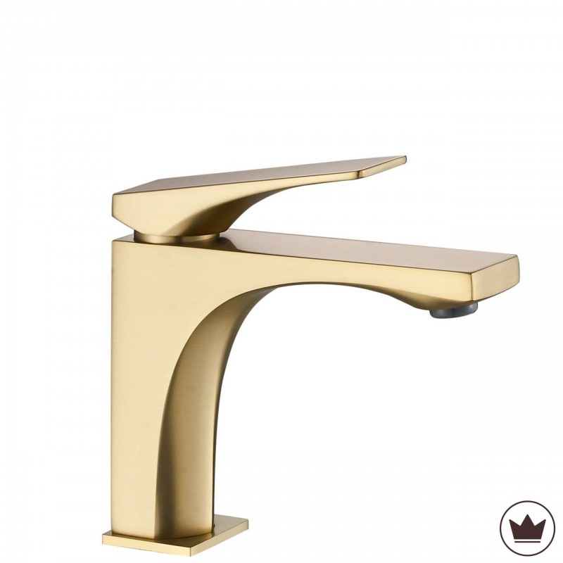 Bateria Umywalkowa PREMIUM REA Joe Złota Szczotkowana Niska