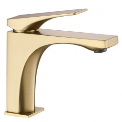 Bateria Umywalkowa PREMIUM REA Joe Złota Szczotkowana Niska