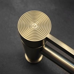 Bateria Umywalkowa Rea Foster Złoty Szczotkowany Niska