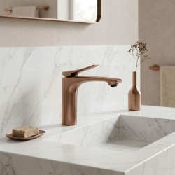 Bateria Umywalkowa PREMIUM REA Vision Miedź Szczotkowana Niska