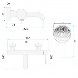 Bateria wannowa REA Rivo Tytan