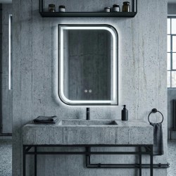 Lustro ścienne LED ZONE 70X50 Czarne