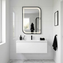 Lustro ścienne LED ZONE 80X60 Czarny