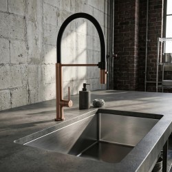 Bateria kuchenna Rea Viera Miedź Szczotkowana