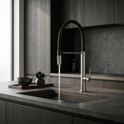 Bateria kuchenna Rea Viera Nikiel Szczotkowany