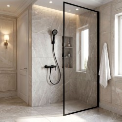 Bateria prysznicowa REA Rivo Czarna