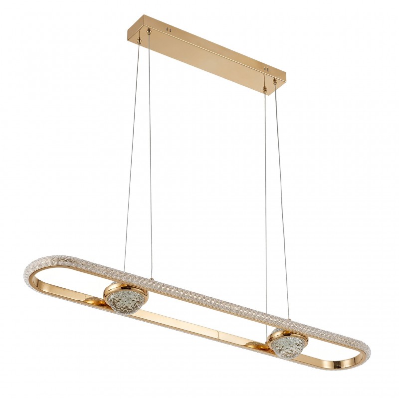 LAMPA SUFITOWA WISZĄCA LED G159-CP ZŁOTA