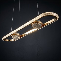 LAMPA SUFITOWA WISZĄCA LED G159-CP ZŁOTA