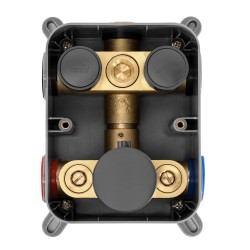 Zestaw natryskowy podtynkowy z termostatem Rea Lungo Tytan + BOX