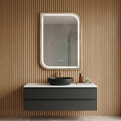 Lustro ścienne LED ZONE 70X50 Złoty Szczotkowany