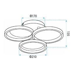 Lampa ścienna kinkiet LED APP1919-W Czarna