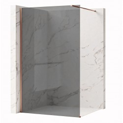 Kabina prysznicowa Walk-In Rea Flexi Grey / Brush Copper 90