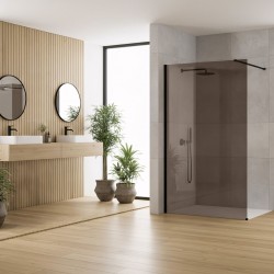 Kabina prysznicowa Walk-In Rea Flexi Brown / Black 130