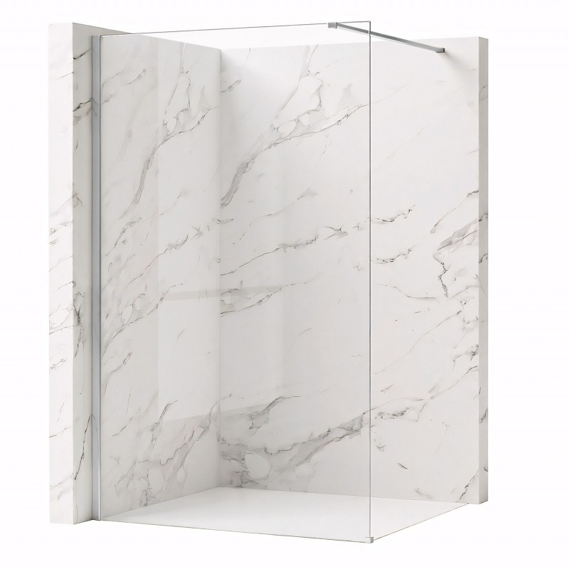 Kabina prysznicowa Walk-In Rea Flexi Transparent / Chrome 80