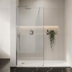 Kabina prysznicowa Walk-In Rea Flexi Transparent / Chrome 80