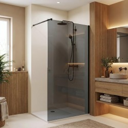 Kabina prysznicowa Walk-In Rea Flexi Grey / Black 80