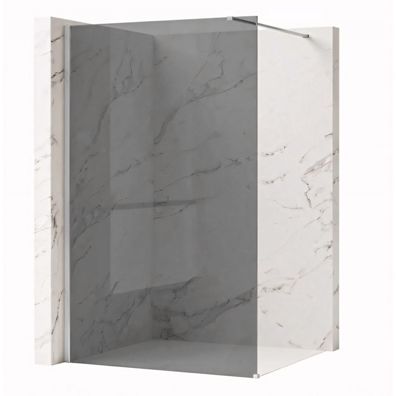 Kabina prysznicowa Walk-In Rea Flexi Grey / Chrome 80